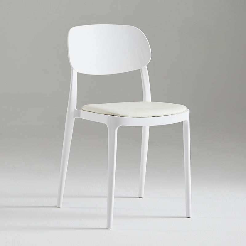 Modern Indoor Stacking Side Chair Plastic Frame Chair with Upholstered
