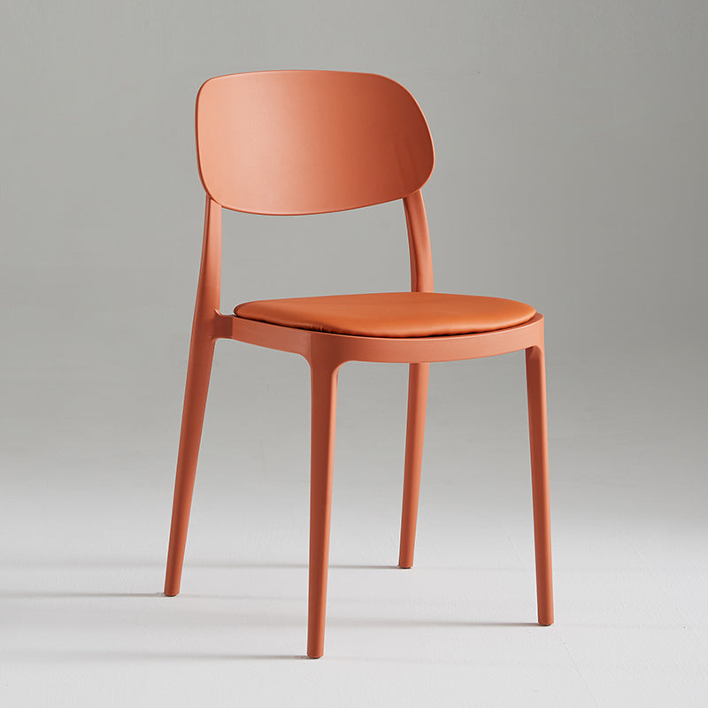 Modern Indoor Stacking Side Chair Plastic Frame Chair with Upholstered