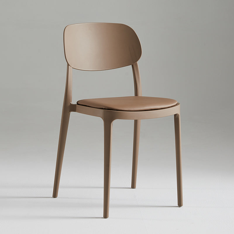 Modern Indoor Stacking Side Chair Plastic Frame Chair with Upholstered