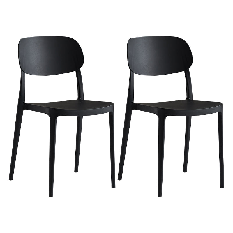 Modern Indoor Stacking Side Chair Plastic Frame Chair with Upholstered