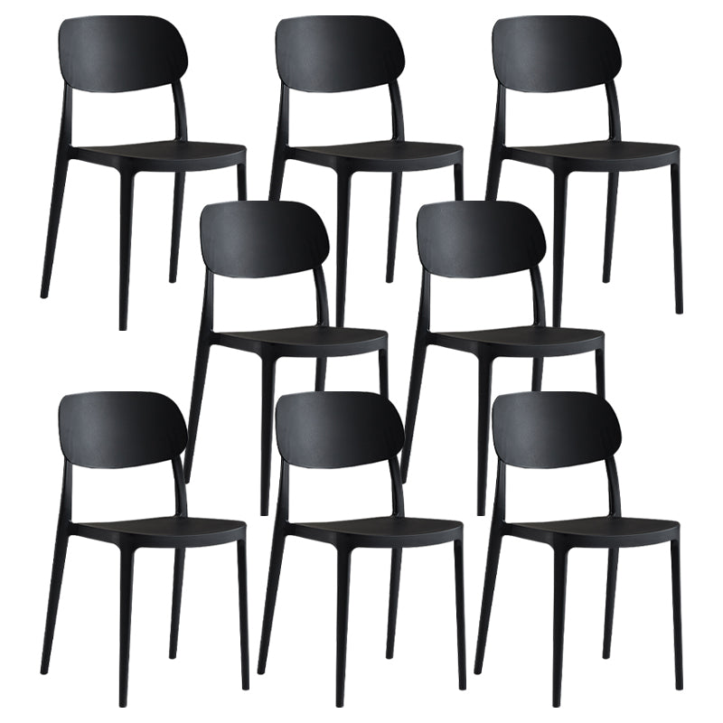 Modern Indoor Stacking Side Chair Plastic Frame Chair with Upholstered