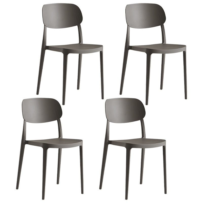 Modern Indoor Stacking Side Chair Plastic Frame Chair with Upholstered