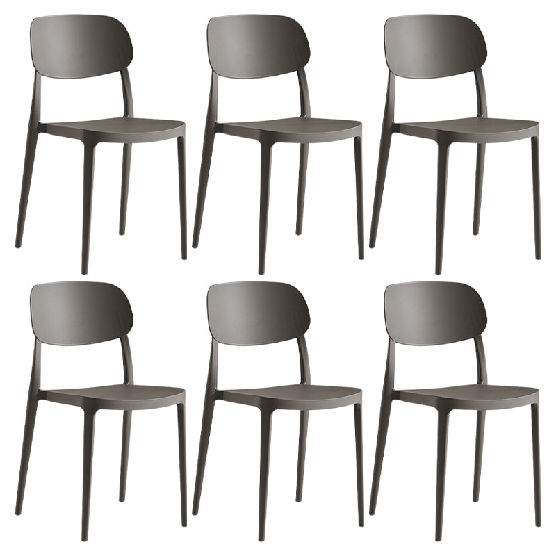 Modern Indoor Stacking Side Chair Plastic Frame Chair with Upholstered