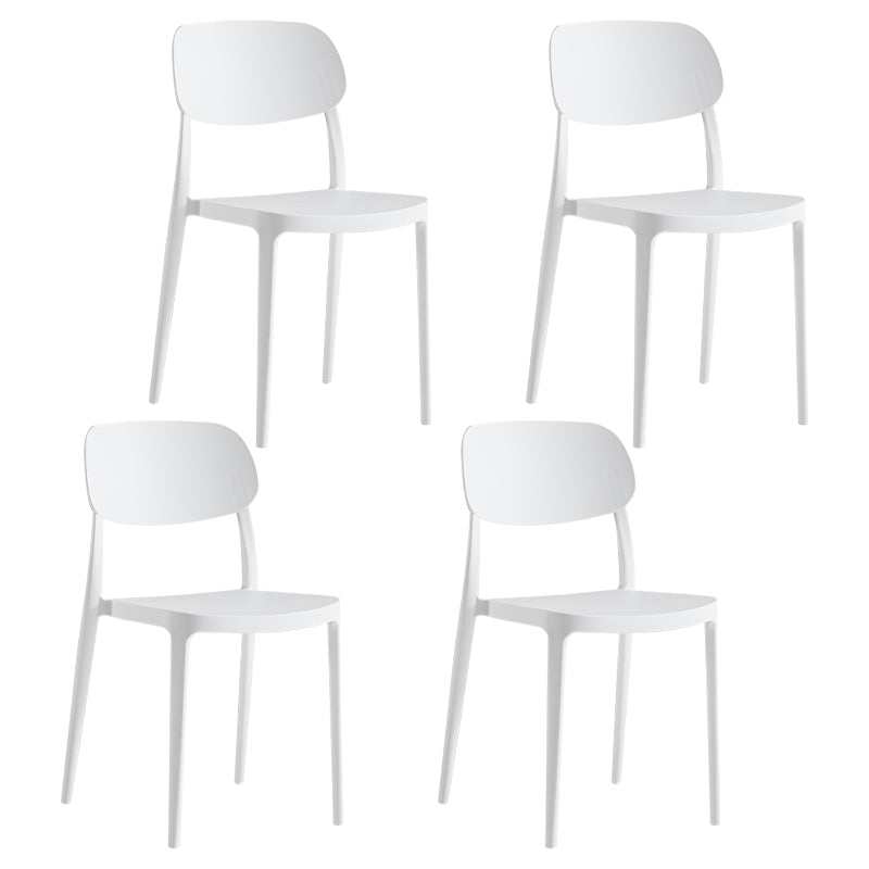 Modern Indoor Stacking Side Chair Plastic Frame Chair with Upholstered