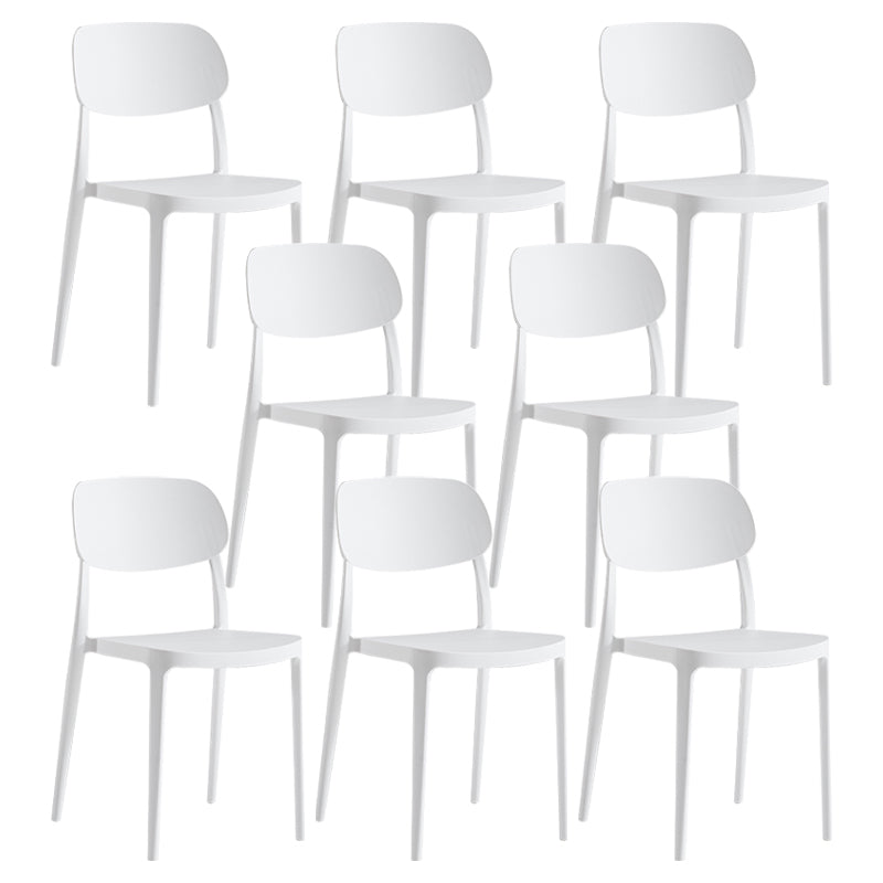 Modern Indoor Stacking Side Chair Plastic Frame Chair with Upholstered