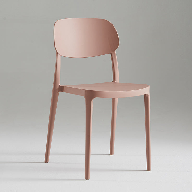 Modern Indoor Stacking Side Chair Plastic Frame Chair with Upholstered