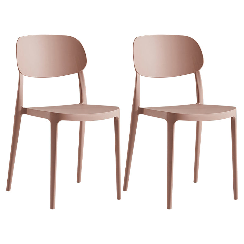 Modern Indoor Stacking Side Chair Plastic Frame Chair with Upholstered