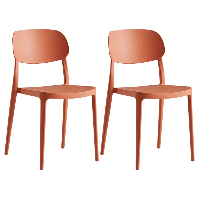 Modern Indoor Stacking Side Chair Plastic Frame Chair with Upholstered