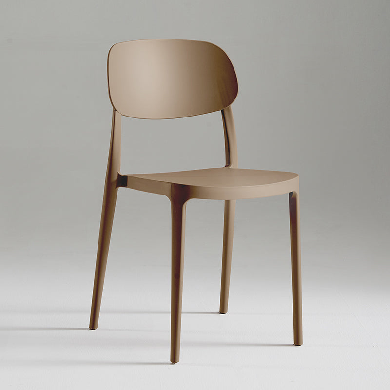 Modern Indoor Stacking Side Chair Plastic Frame Chair with Upholstered