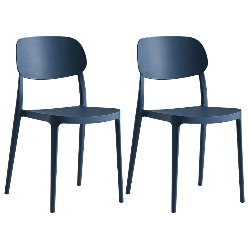 Modern Indoor Stacking Side Chair Plastic Frame Chair with Upholstered