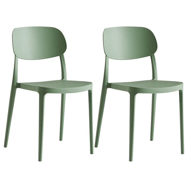 Modern Indoor Stacking Side Chair Plastic Frame Chair with Upholstered