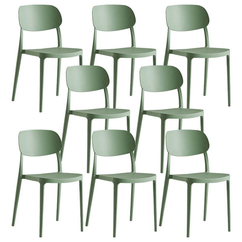 Modern Indoor Stacking Side Chair Plastic Frame Chair with Upholstered