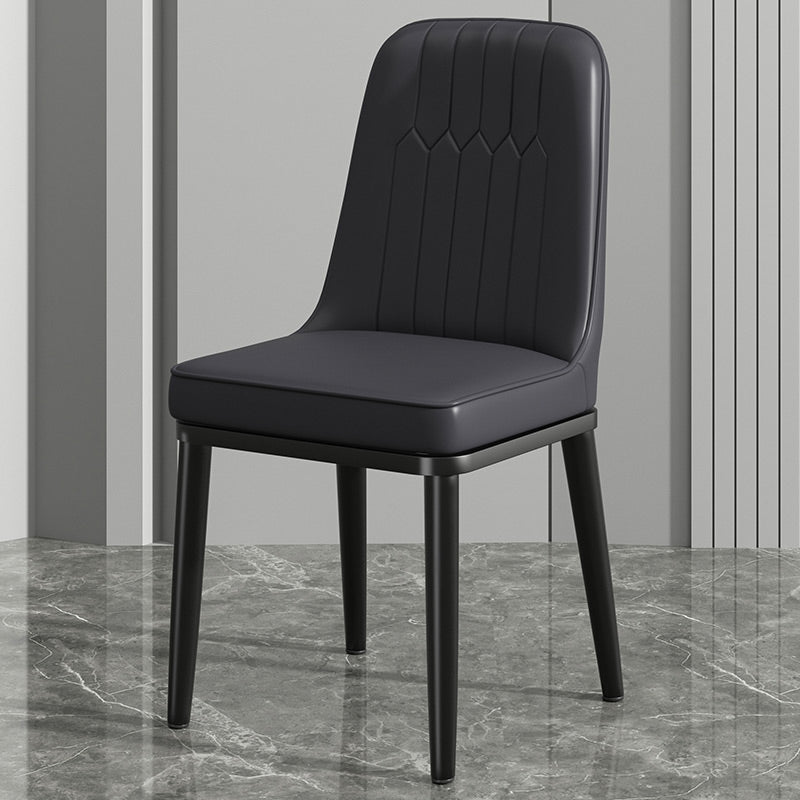 Modern Metal Chair Parsons Kitchen Side Chair for Dinning Room