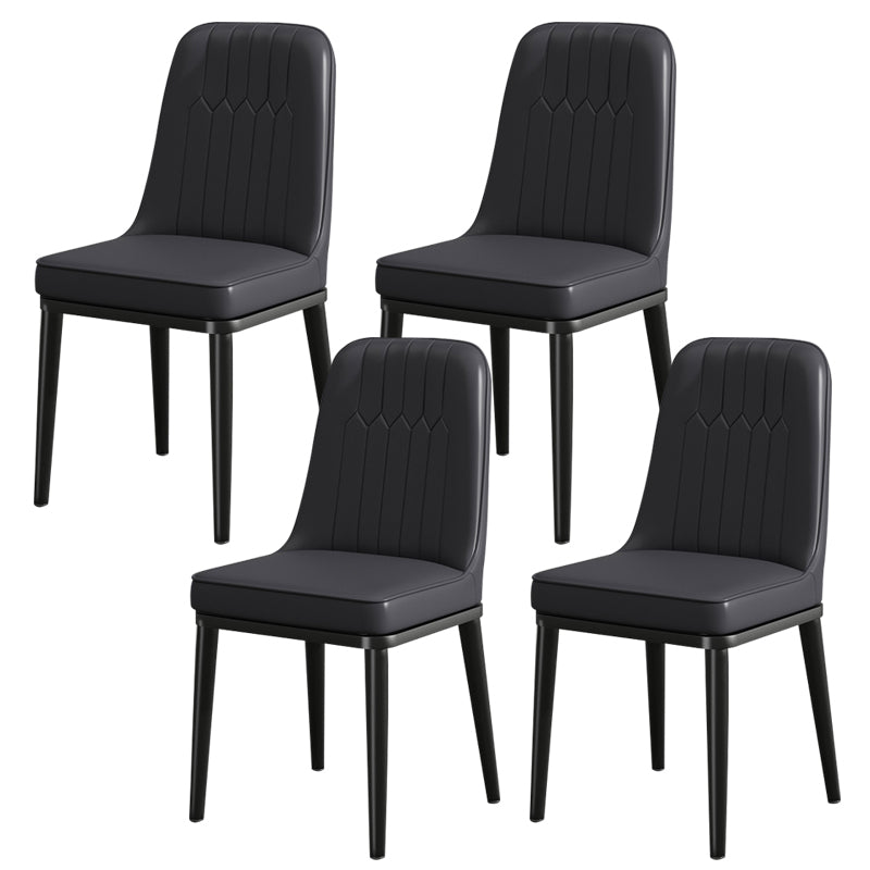 Modern Metal Chair Parsons Kitchen Side Chair for Dinning Room