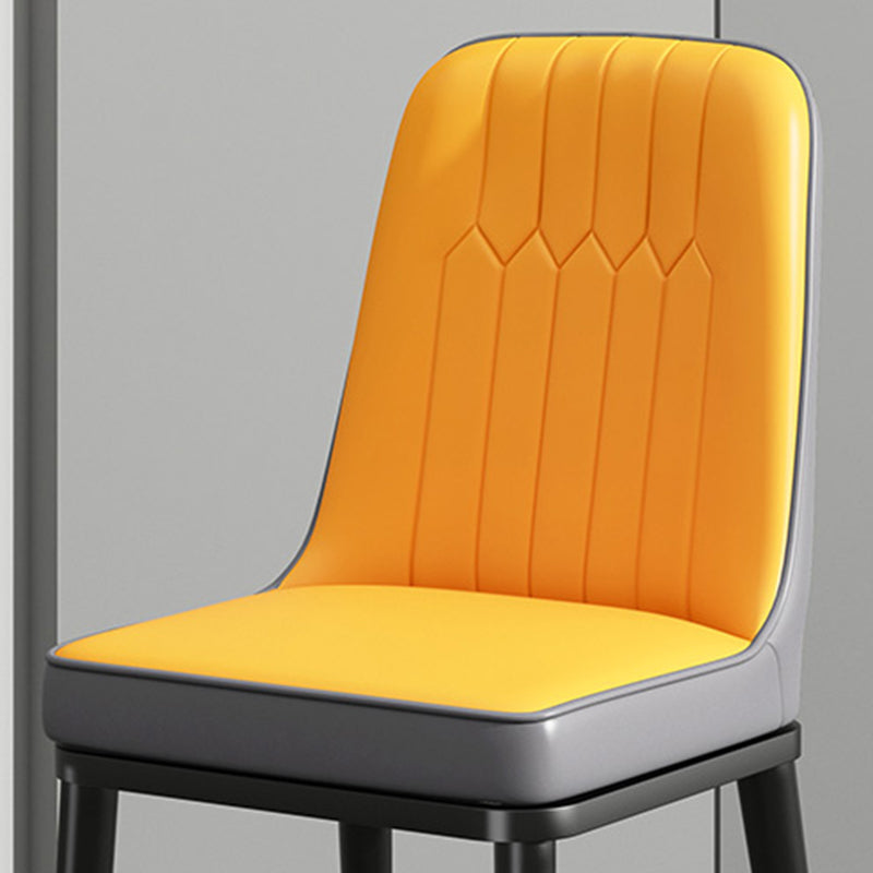 Modern Metal Chair Parsons Kitchen Side Chair for Dinning Room