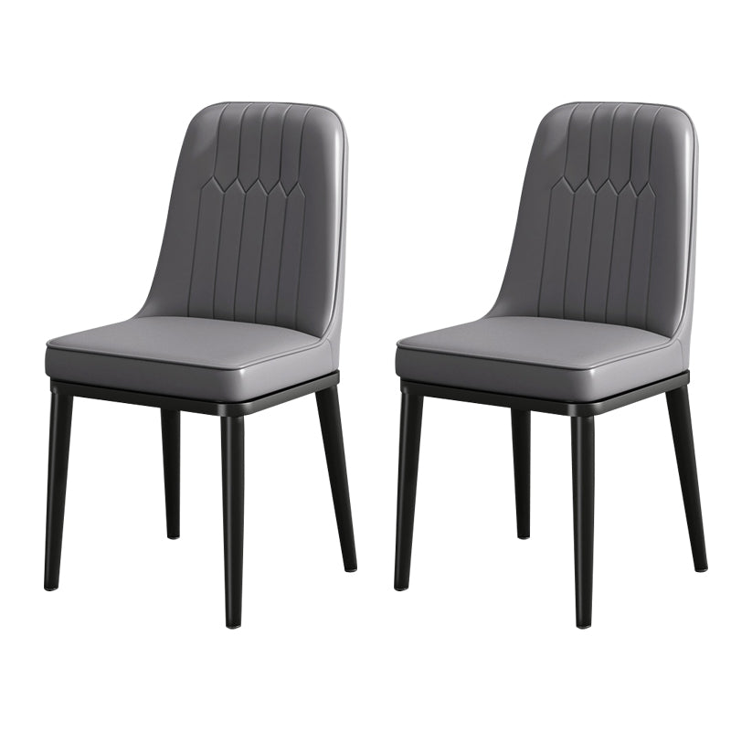 Modern Metal Chair Parsons Kitchen Side Chair for Dinning Room