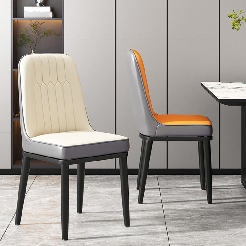 Modern Metal Chair Parsons Kitchen Side Chair for Dinning Room