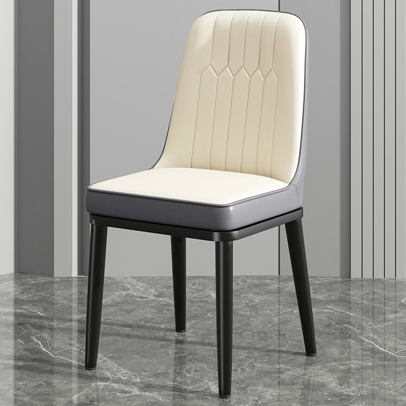 Modern Metal Chair Parsons Kitchen Side Chair for Dinning Room