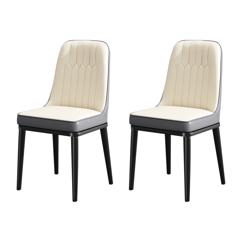 Modern Metal Chair Parsons Kitchen Side Chair for Dinning Room