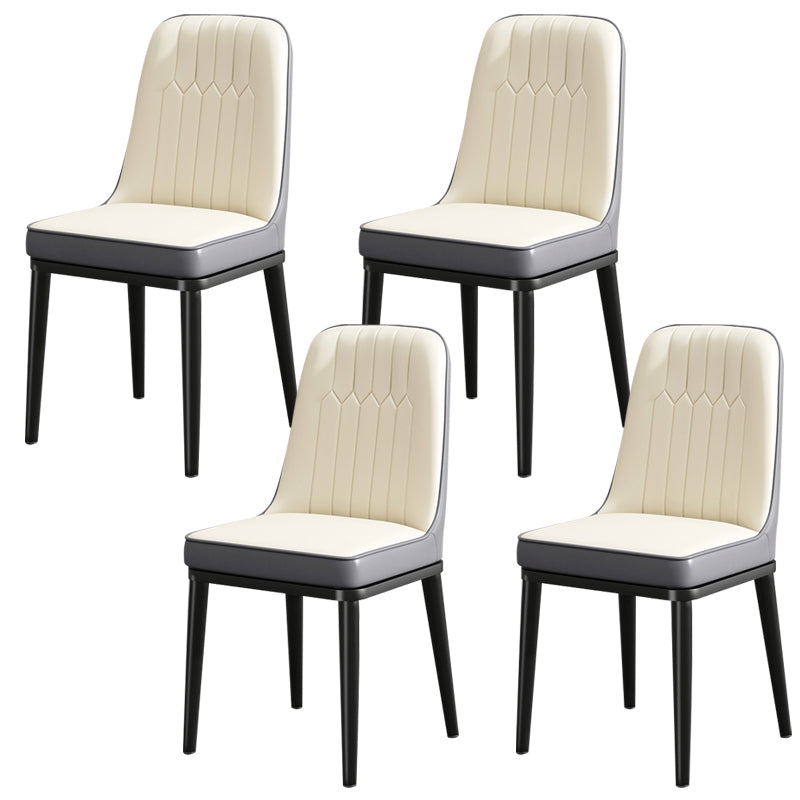Modern Metal Chair Parsons Kitchen Side Chair for Dinning Room