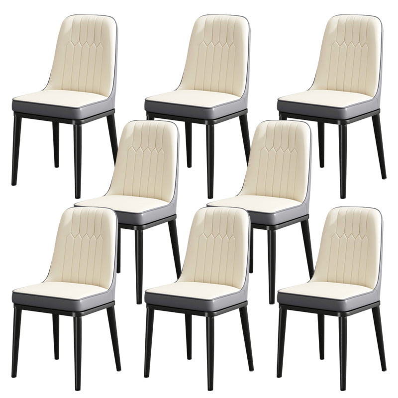 Modern Metal Chair Parsons Kitchen Side Chair for Dinning Room