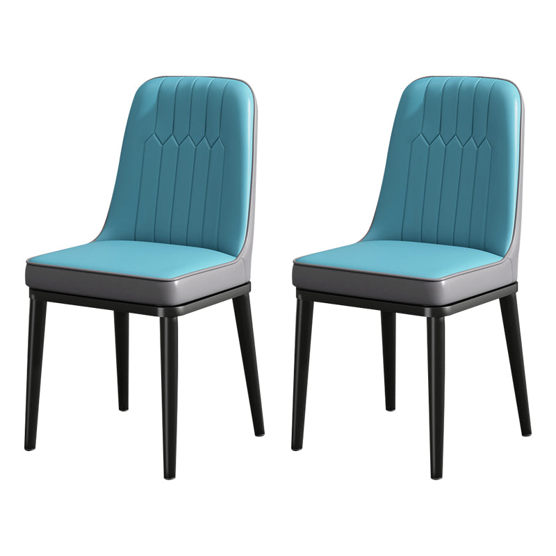 Modern Metal Chair Parsons Kitchen Side Chair for Dinning Room