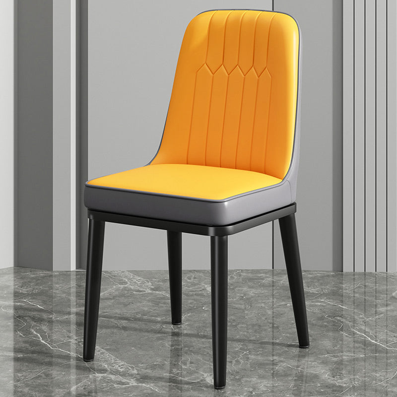 Modern Metal Chair Parsons Kitchen Side Chair for Dinning Room