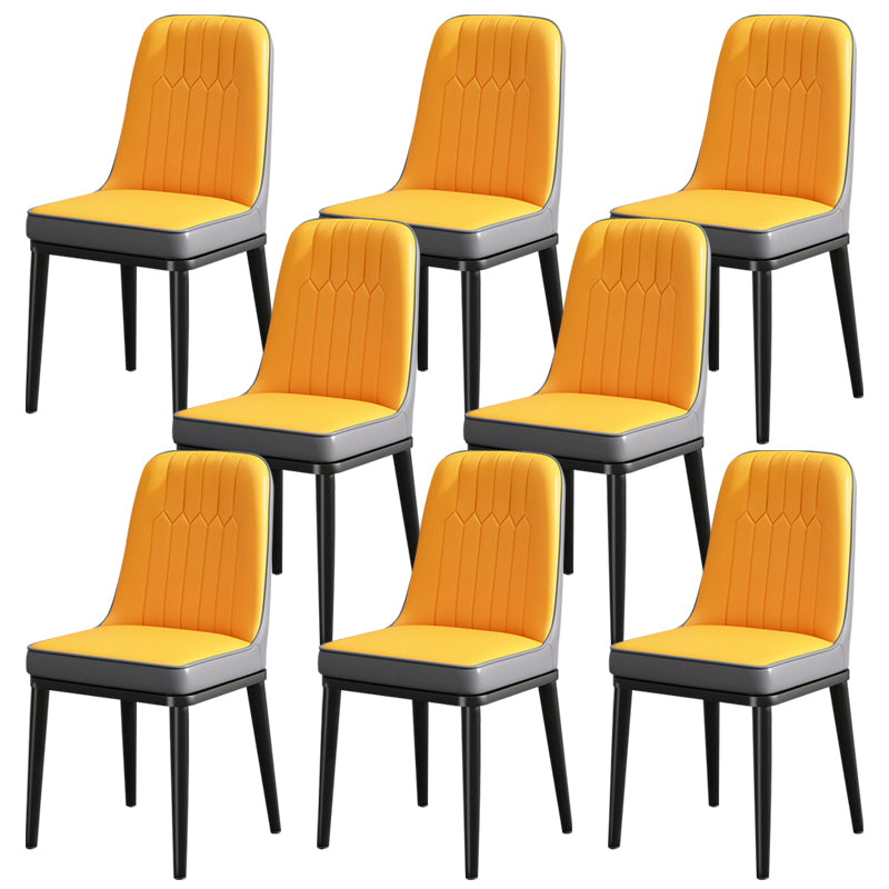 Modern Metal Chair Parsons Kitchen Side Chair for Dinning Room