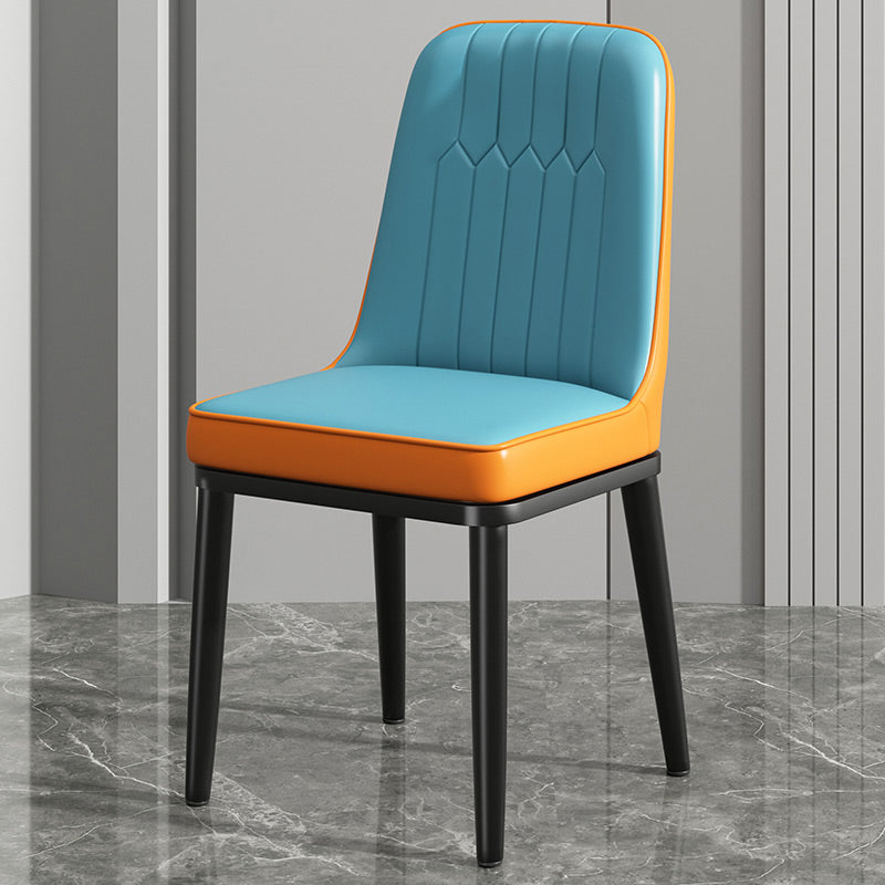Modern Metal Chair Parsons Kitchen Side Chair for Dinning Room