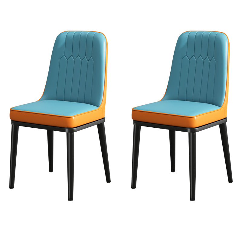 Modern Metal Chair Parsons Kitchen Side Chair for Dinning Room