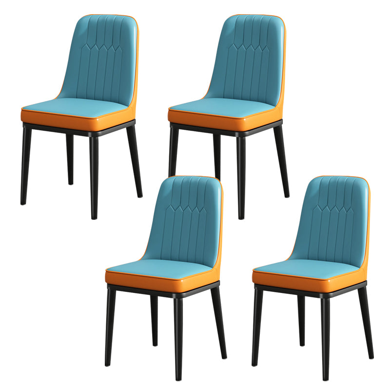 Modern Metal Chair Parsons Kitchen Side Chair for Dinning Room