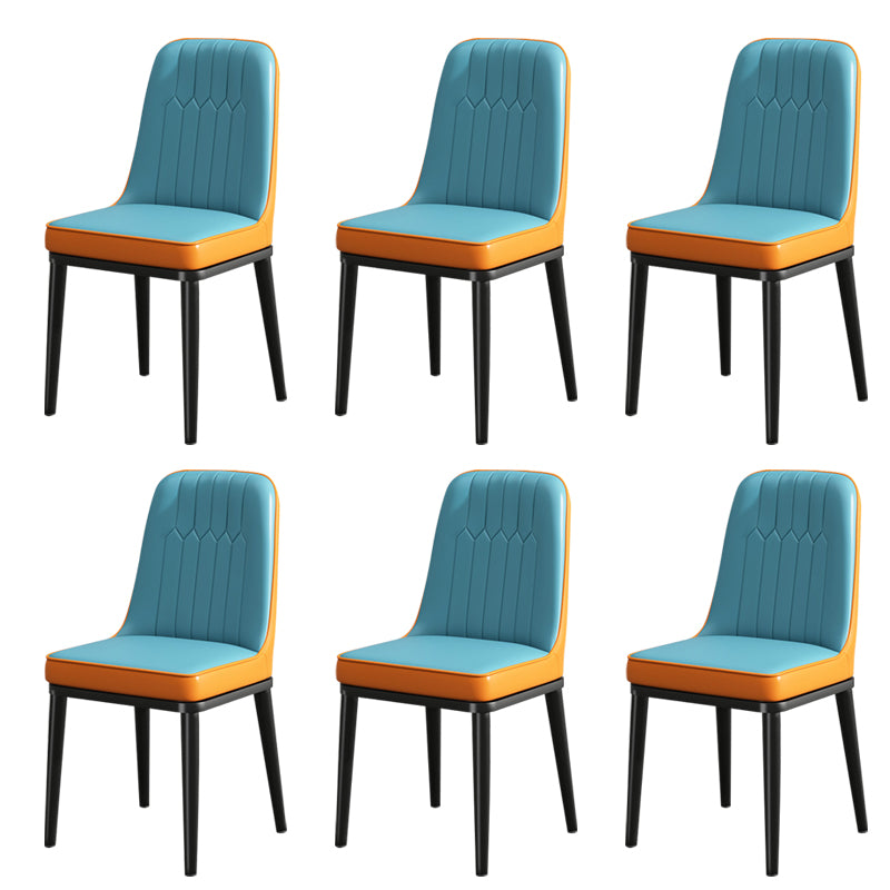 Modern Metal Chair Parsons Kitchen Side Chair for Dinning Room