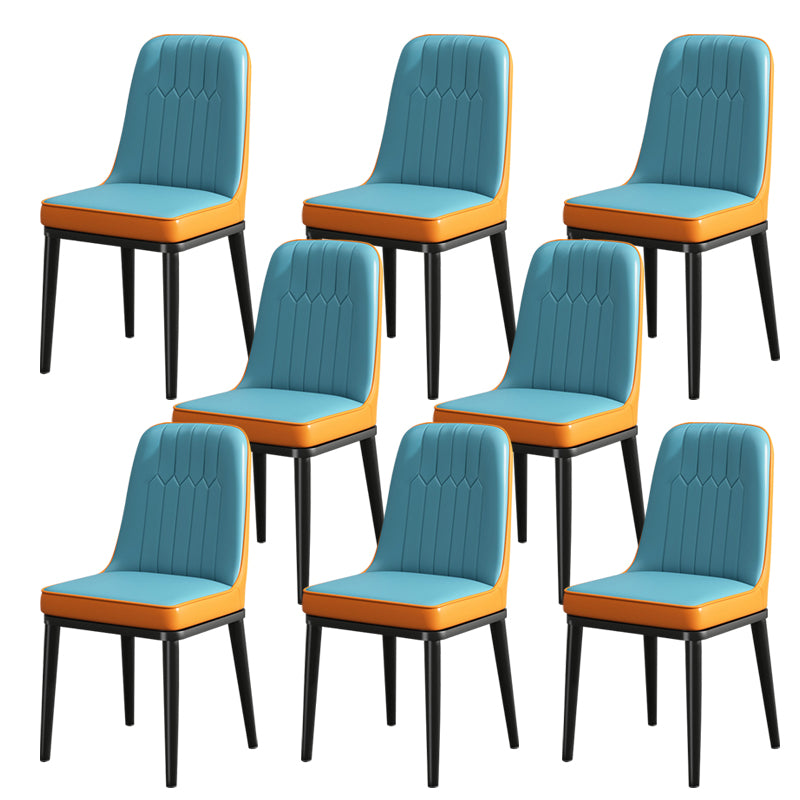Modern Metal Chair Parsons Kitchen Side Chair for Dinning Room
