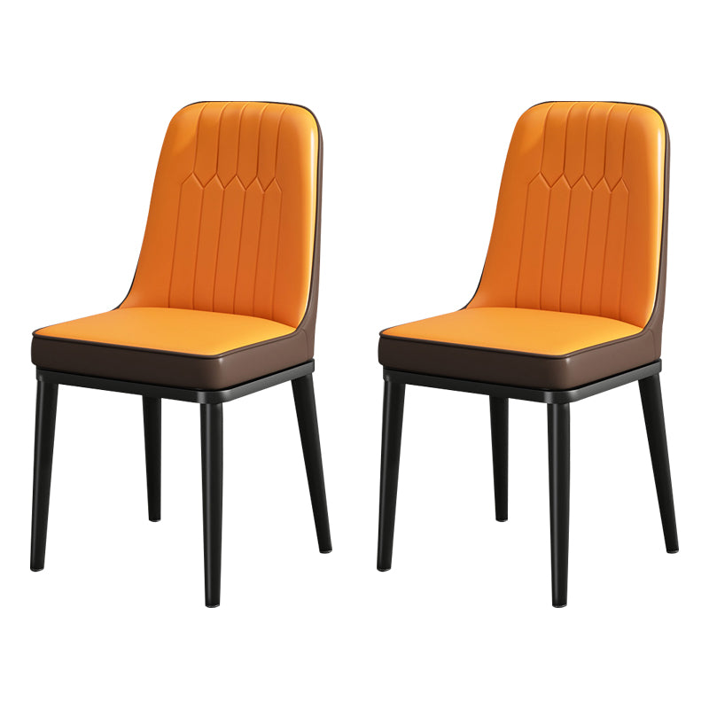 Modern Metal Chair Parsons Kitchen Side Chair for Dinning Room