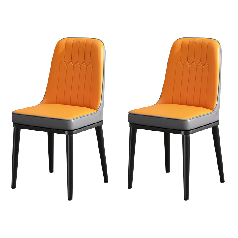 Modern Metal Chair Parsons Kitchen Side Chair for Dinning Room