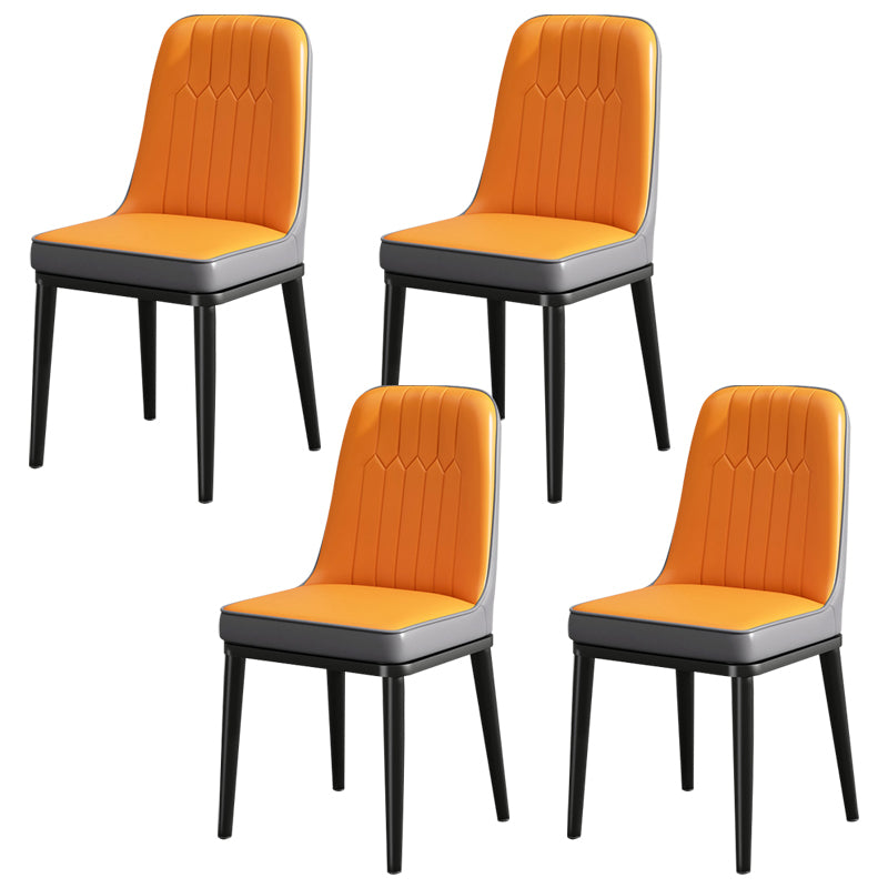 Modern Metal Chair Parsons Kitchen Side Chair for Dinning Room