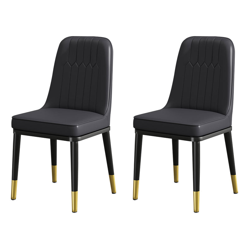 Modern Metal Chair Parsons Kitchen Side Chair for Dinning Room