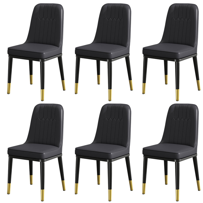 Modern Metal Chair Parsons Kitchen Side Chair for Dinning Room