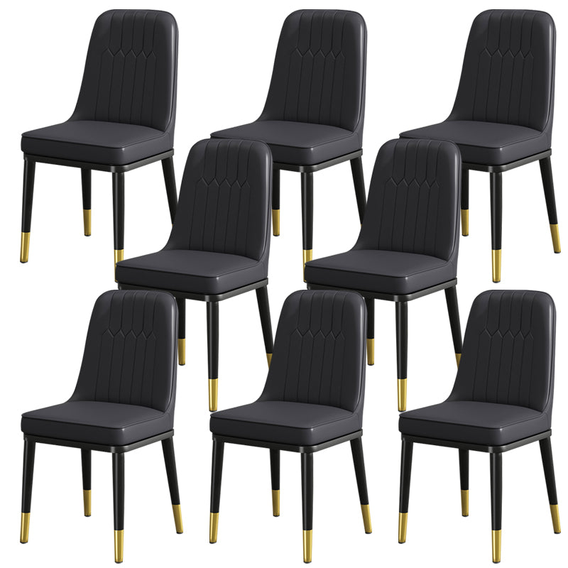 Modern Metal Chair Parsons Kitchen Side Chair for Dinning Room