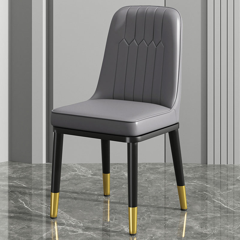 Modern Metal Chair Parsons Kitchen Side Chair for Dinning Room