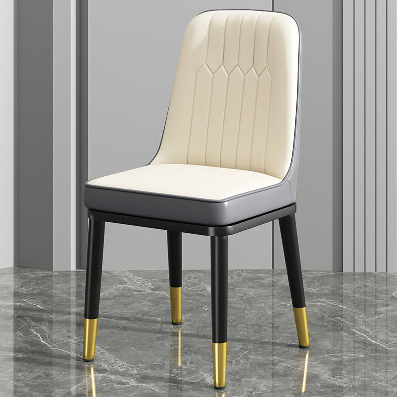 Modern Metal Chair Parsons Kitchen Side Chair for Dinning Room