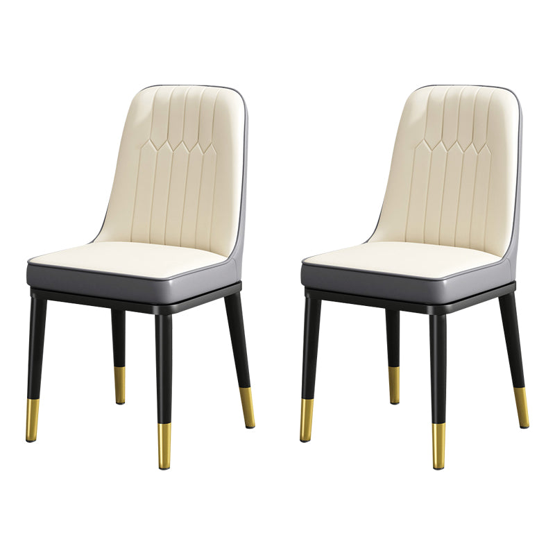 Modern Metal Chair Parsons Kitchen Side Chair for Dinning Room