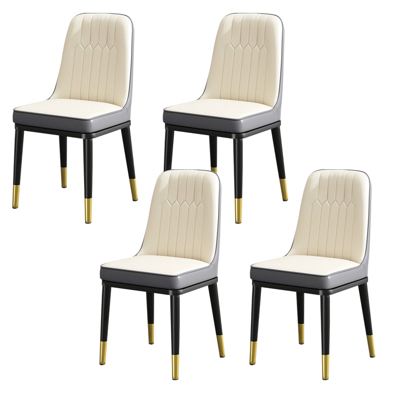 Modern Metal Chair Parsons Kitchen Side Chair for Dinning Room