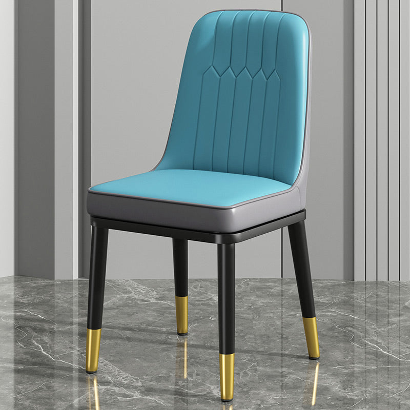Modern Metal Chair Parsons Kitchen Side Chair for Dinning Room