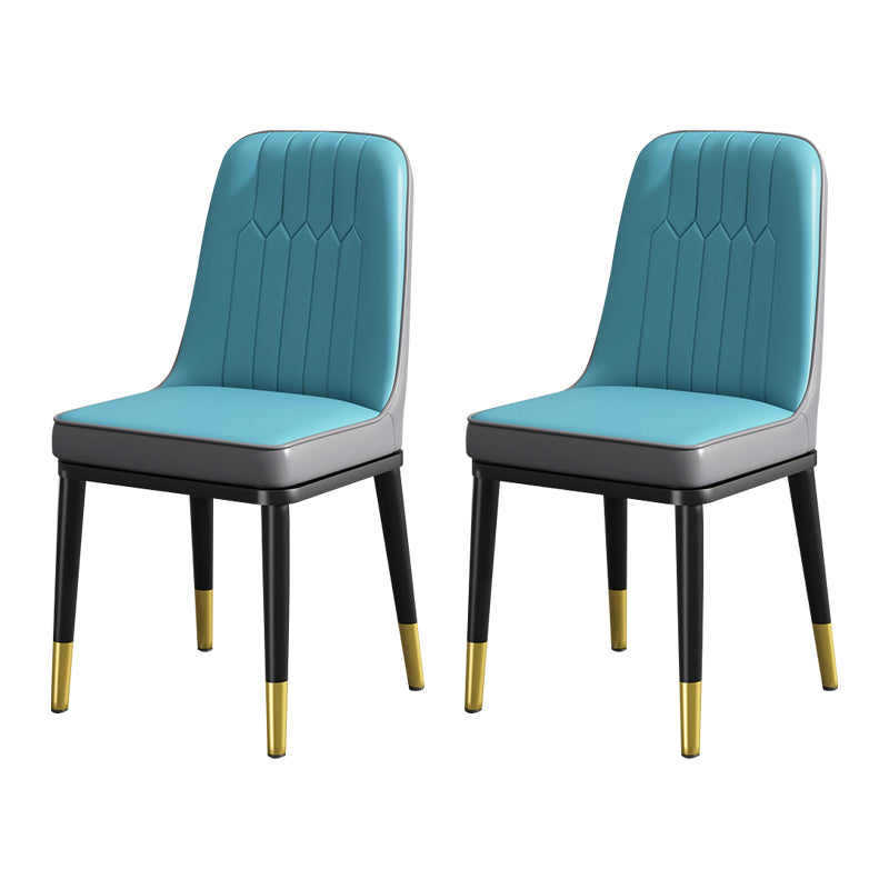 Modern Metal Chair Parsons Kitchen Side Chair for Dinning Room