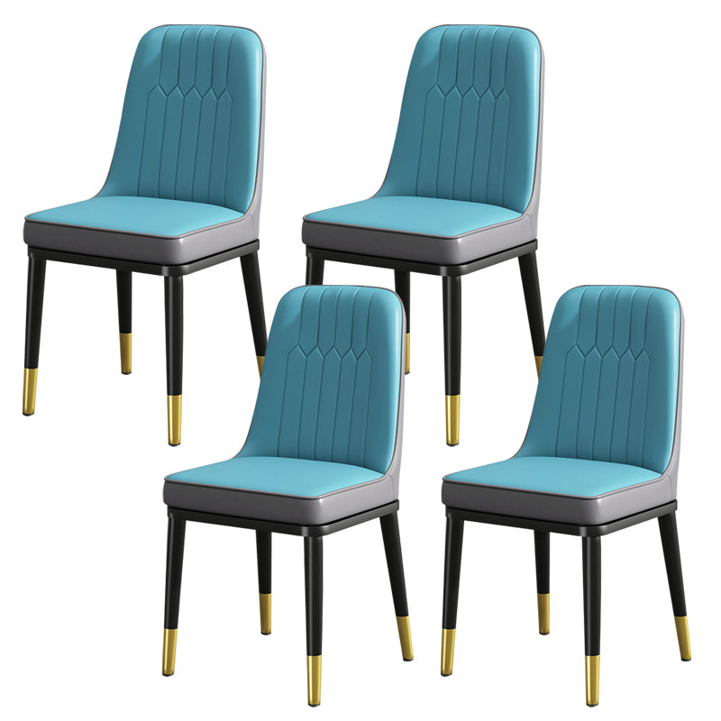 Modern Metal Chair Parsons Kitchen Side Chair for Dinning Room