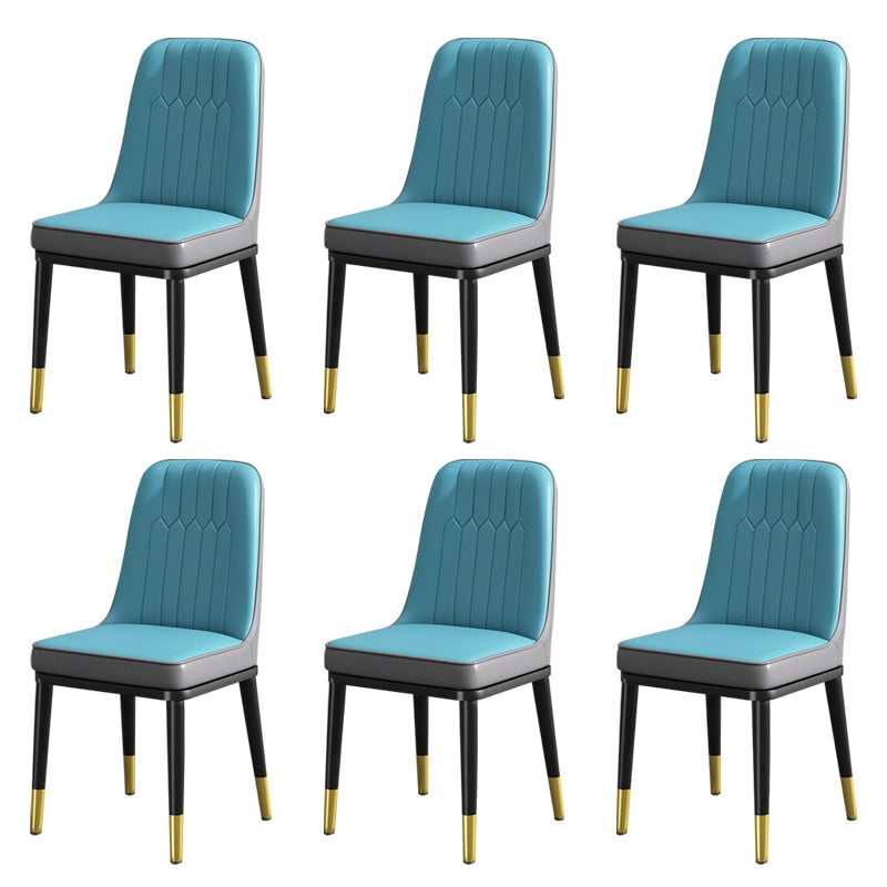Modern Metal Chair Parsons Kitchen Side Chair for Dinning Room