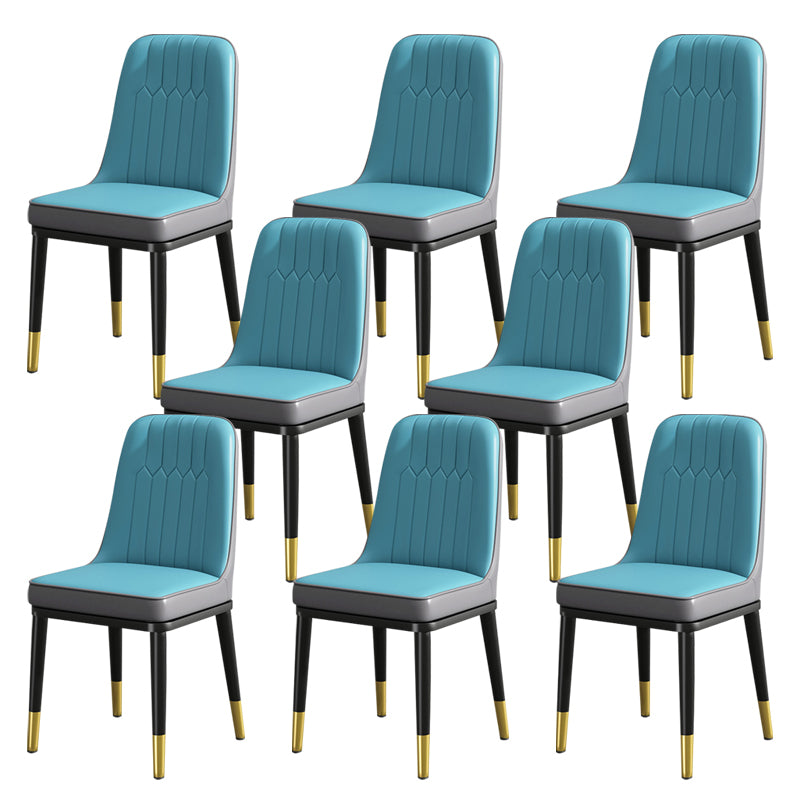 Modern Metal Chair Parsons Kitchen Side Chair for Dinning Room