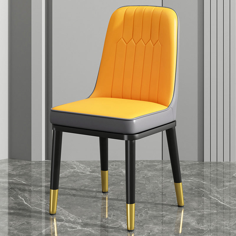 Modern Metal Chair Parsons Kitchen Side Chair for Dinning Room