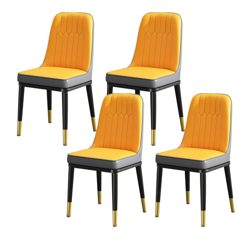 Modern Metal Chair Parsons Kitchen Side Chair for Dinning Room